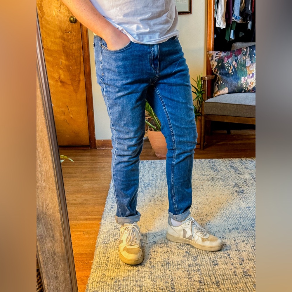 I Love Ugly Medium Wash Slim Fit Jeans